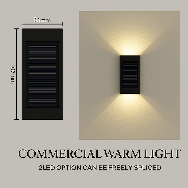 Solar LED Outdoor Wall Light