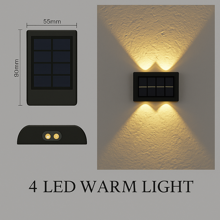 Solar LED Outdoor Wall Light